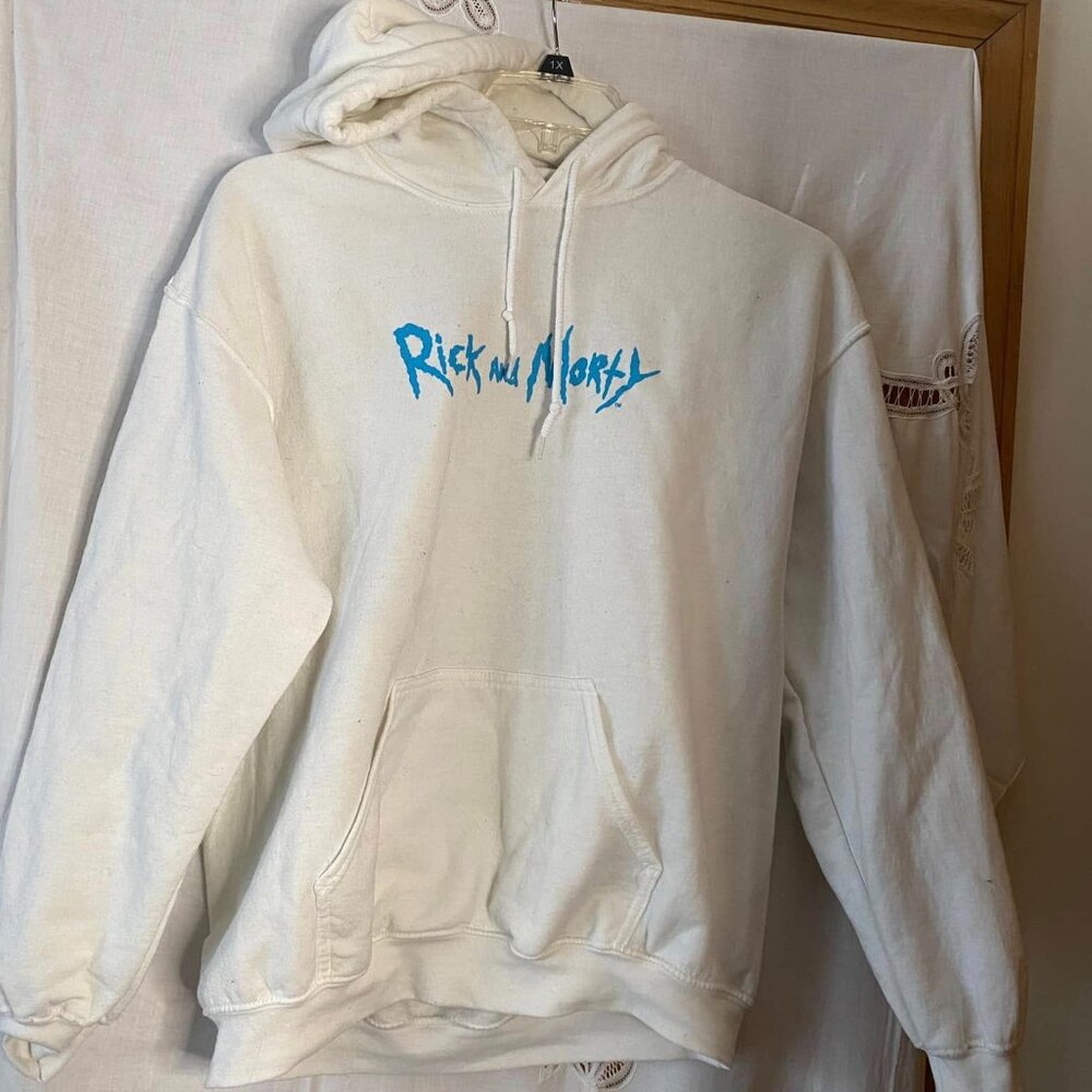 Size M Adult Swim Psychedelic Rick and Morty Hoodie